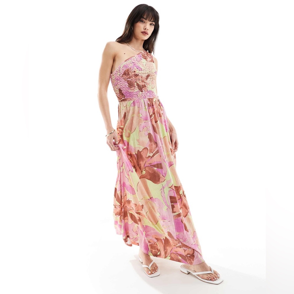 Asos pink summer dress size 4